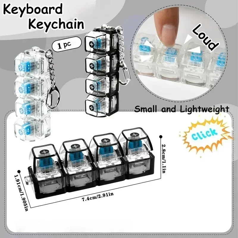 LED Light-Up Keychain Keyboard - Up Lighting Decor recension och pris
