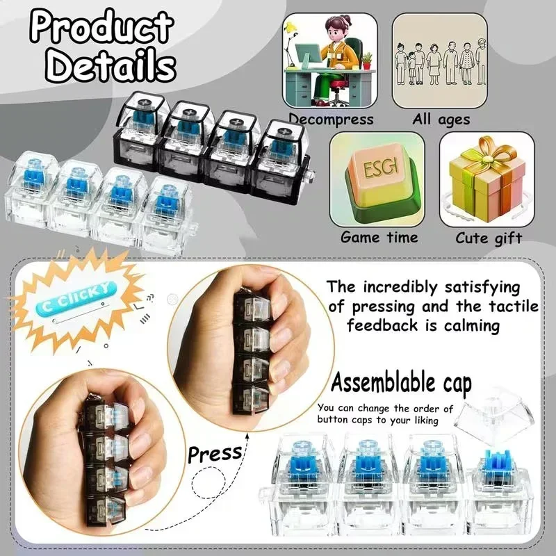 LED Light-Up Keychain Keyboard - Up Lighting Decor recension och pris