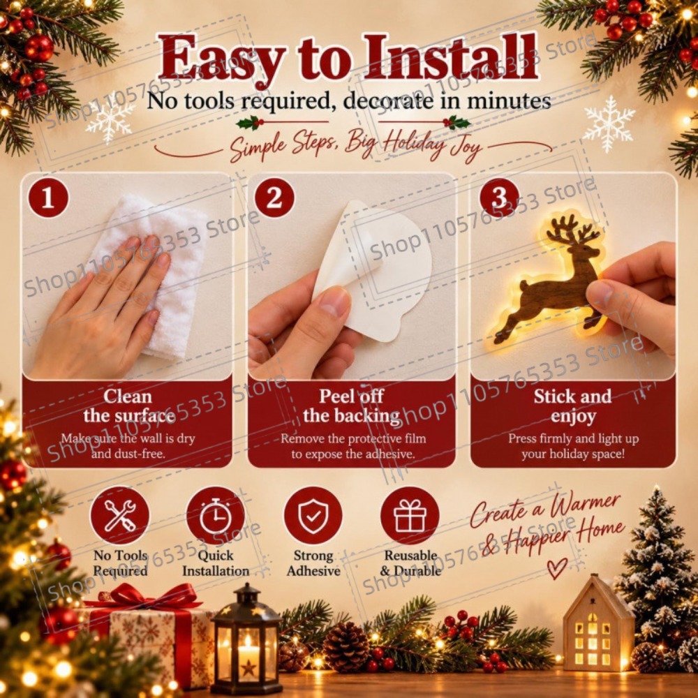 2027 Reindeer Glow Christmas D - Lighting Christmas Decor recension och pris