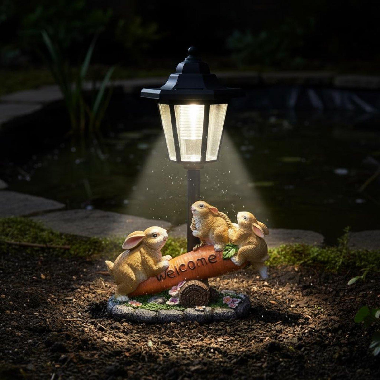 Solar Rabbit Statue Decorative - Lighting Decoration Ideas recension och pris