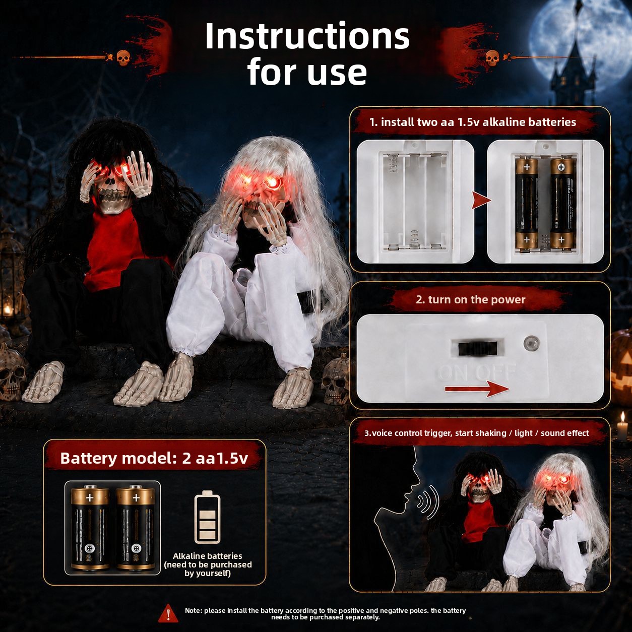 Halloween Outdoor Garden Sitti - Up Lighting Decor recension och pris