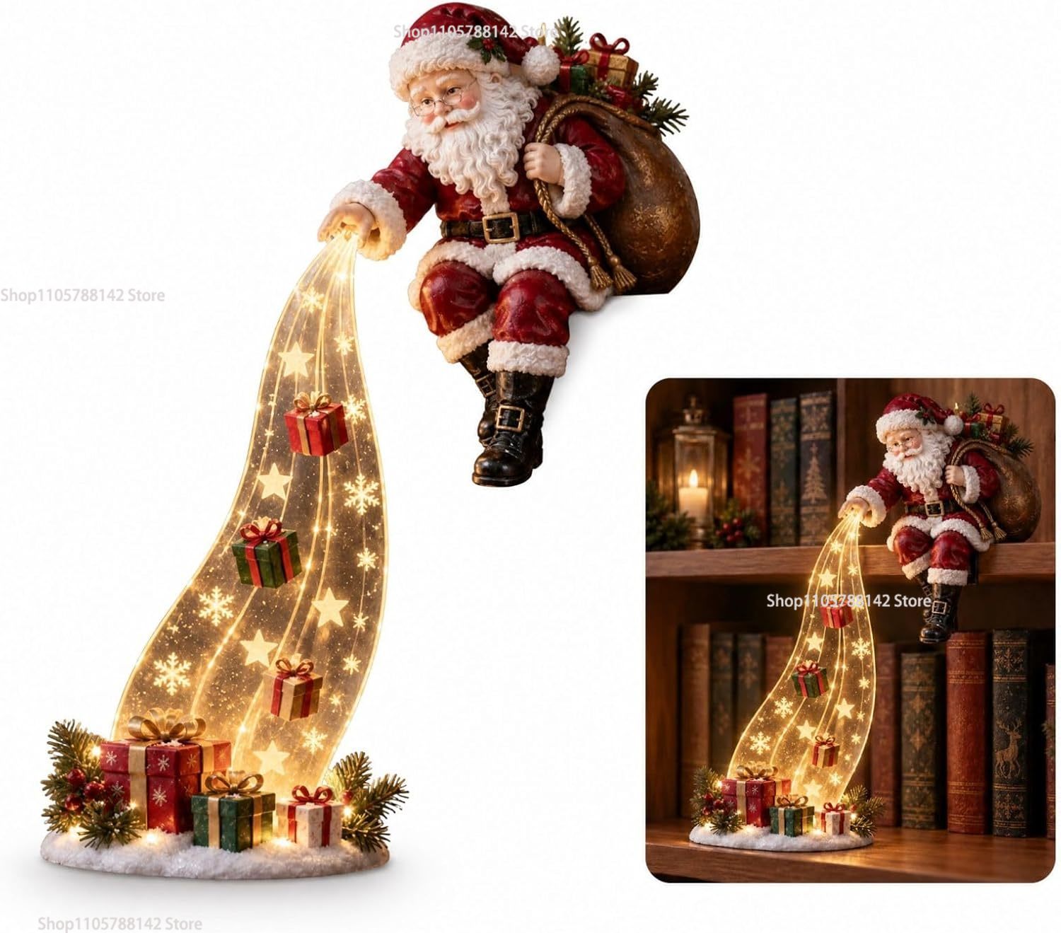 Christmas Shelf-Edge Lighted S - Lighting Christmas Decor recension och pris